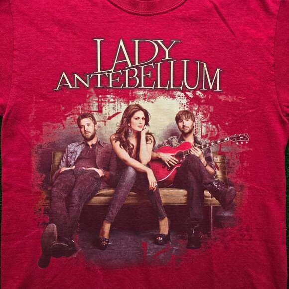 Lady Antebellum Tshirt Mens Small Red Own The Night 2011 Tour Country‎ Music - Picture 2 of 10